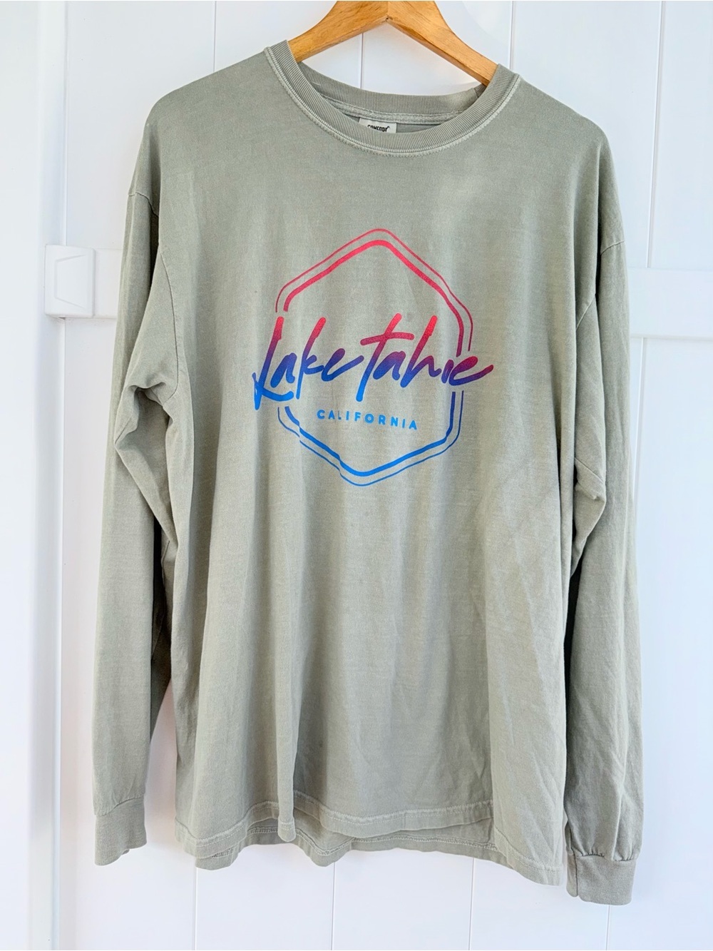 Comfort Colors Graphic Long Sleeve Lake Tahoe Tee